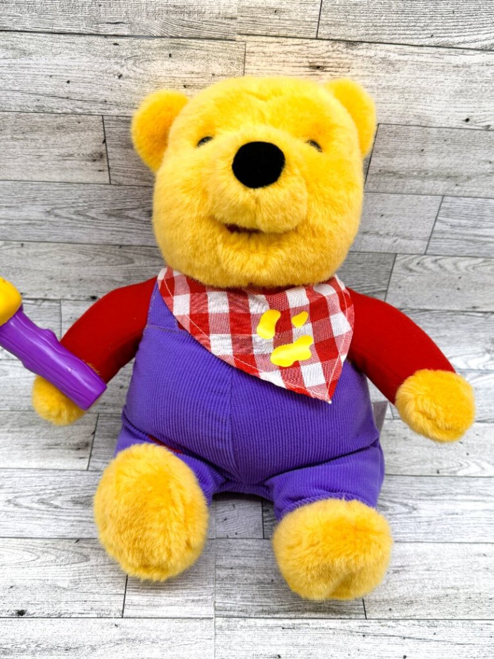 1999 VTG Disney Talking/Interactive "Wigglin' for Honey" Pooh 11" Stuffed Plush